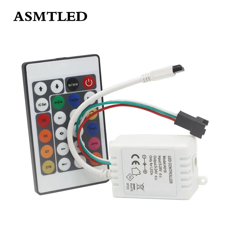 ИК пульт дистанционного управления A010 с 24key WS2812B WS2812 WS2811 UCS1903 полноцветный