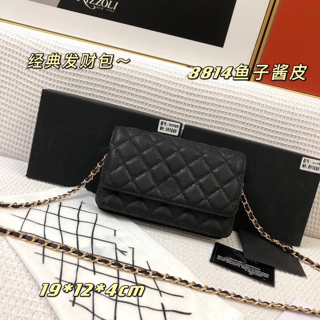 

Ladies Genuine Leather Handbag Fashion Casual Chain Shoulder Messenger Bag bolsos Famous plaid Wallet Brand Designer Messenger B
