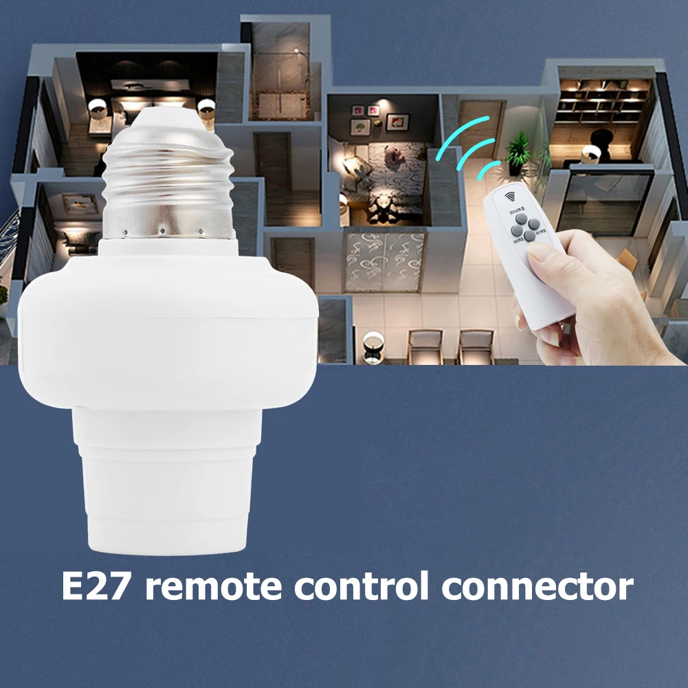 

Sensor Switch Light Holder Socket Professional E27 Screw Lamp Converter Holder Adapter Remote Control Connector