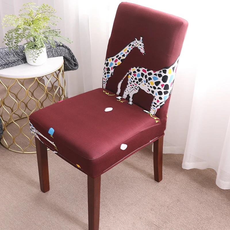 1 шт. эластичный чехол с цветочным принтом|Чехлы на стулья| |