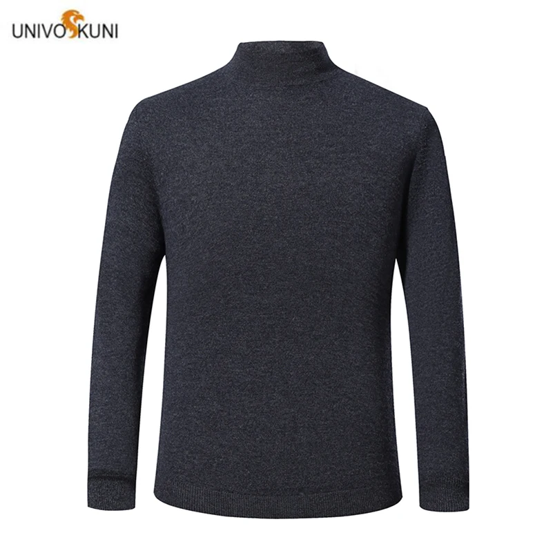 UNIVOS KUNI 2019 Мужская водолазка свитер Новое поступление весна и осень Бизнес Стиль
