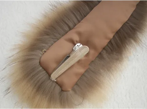 Outwear Winter 100% Real Natural Raccoon Dog Fur Collar Women Big Office Fluffy Casual Luxury Coat Scarves V662 | Аксессуары для