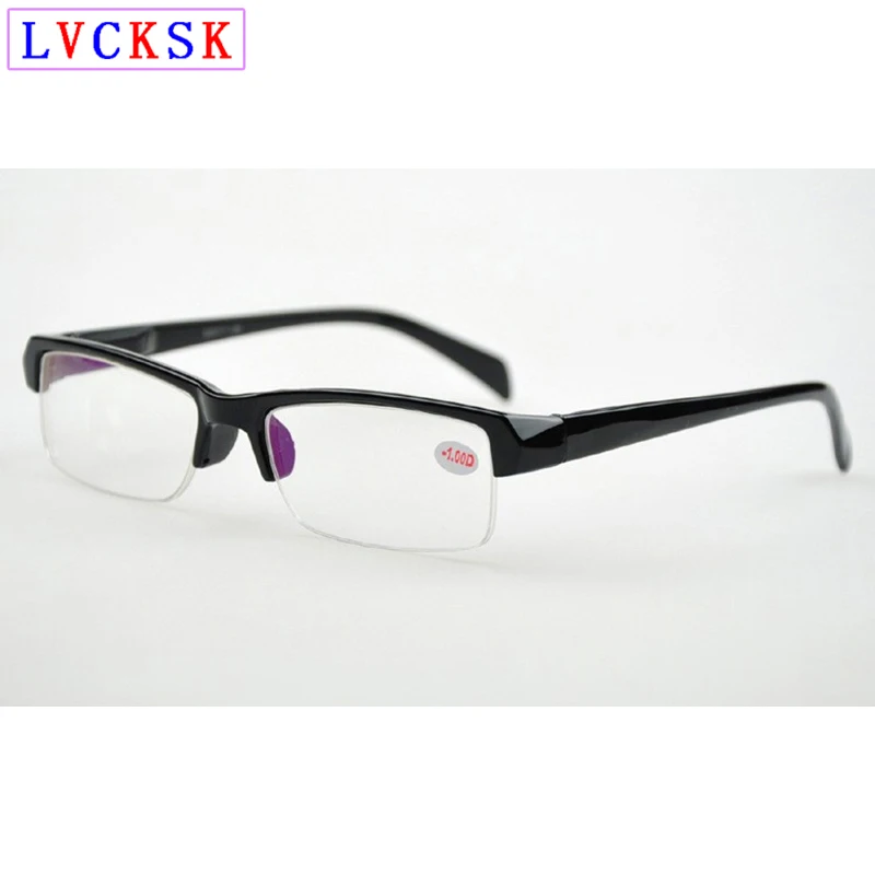 Готовые дешевые очки для близорукости с полуободковой оправой женщин и мужчин