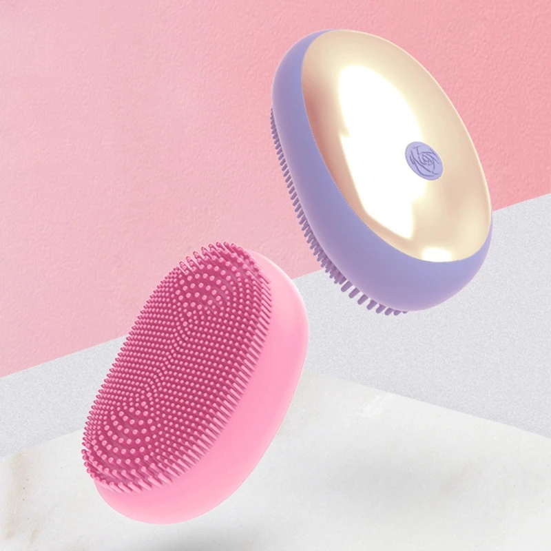 Очищающая щетка для лица чистки Электрический массажер силиконовый коврик