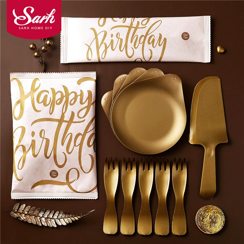 Высокое качество одноразовая посуда тарелка чашка с днем рождения товары для