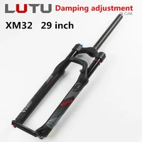lutu mtb bike gas fork 2627 529 inches damping adjustment 28 6mm bicycle disc brake suspension front forks