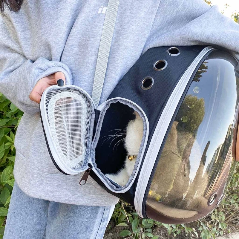 

Premium Cat Backpack Carriers Pet Bubble Backpack Carriers for Cats Puppy Dogs and Birds Ventilate Transparent Capsule Carrier
