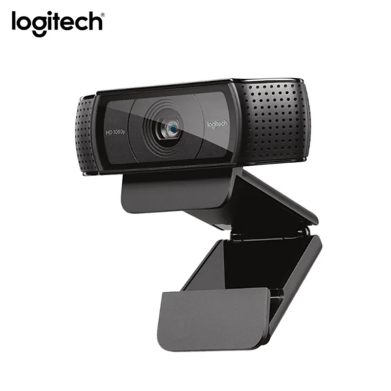 USB-камера Logitech C920e с HD-разрешением, умная веб-камера для видеочатов и записи видео с поддержкой 1080p, камера для ПК Logitech C920, модернизированная версия