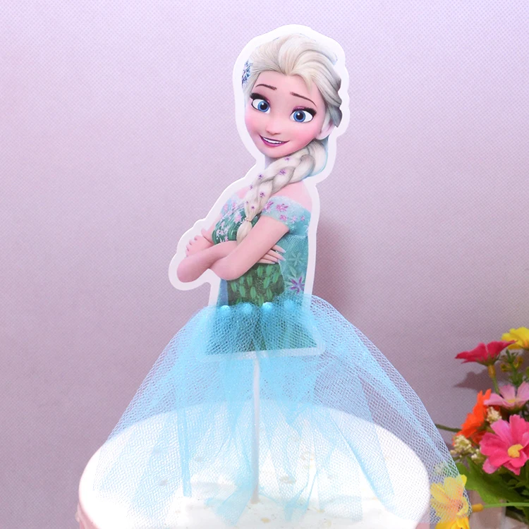cake topper 1pcs 1 шт 3D стерео соты бумажная резка гравировка день рождения детский подарок сказочная принцесса поздравительная открытка декоративные украшения на вечеринку - Цвет: cake topper 1pcs