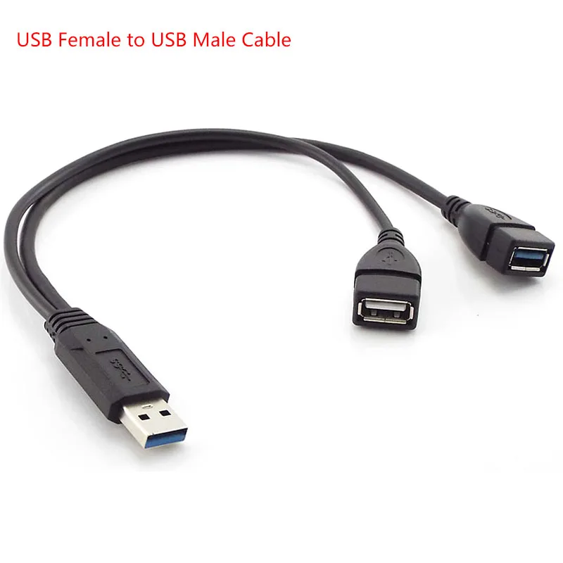 USB 3.0 мама на двойной папа Дополнительный удлинительный кабель для передачи