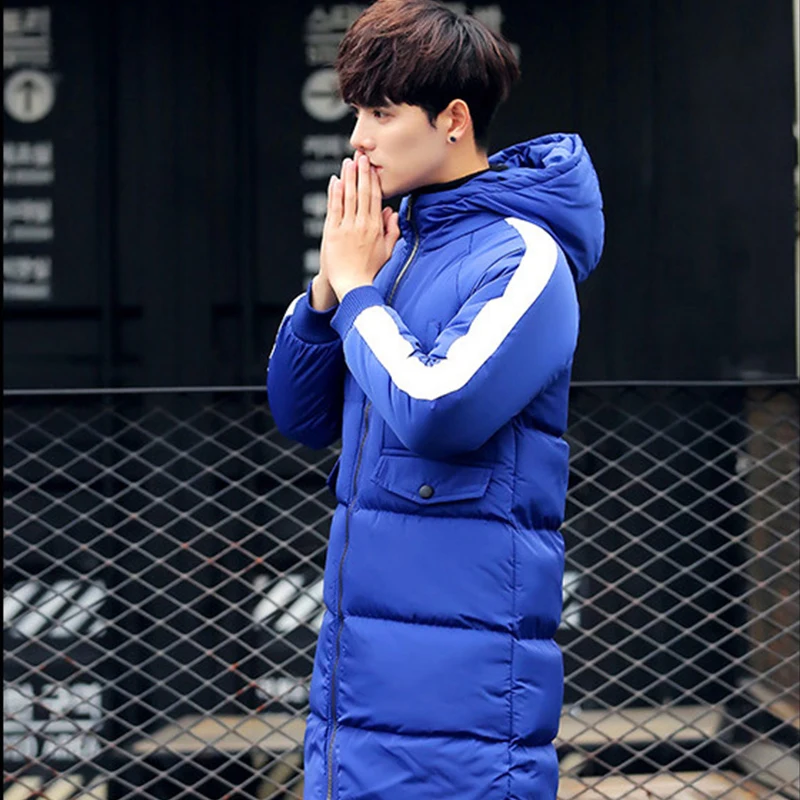 2019 новая зимняя пуховая куртка Мужские Белые куртки-пуховики на утином пуху