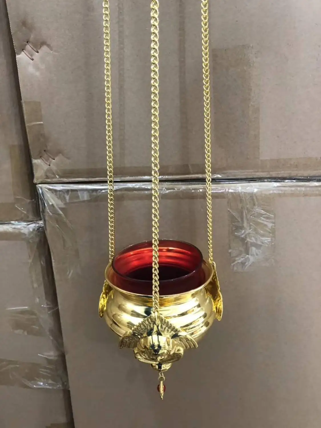 Хорошая церковная медная лампа с маслом подходит для семьи или церквей