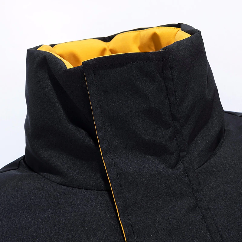 2019 Мужская зимняя новая модная верхняя одежда ветрозащитная теплая парка пальто