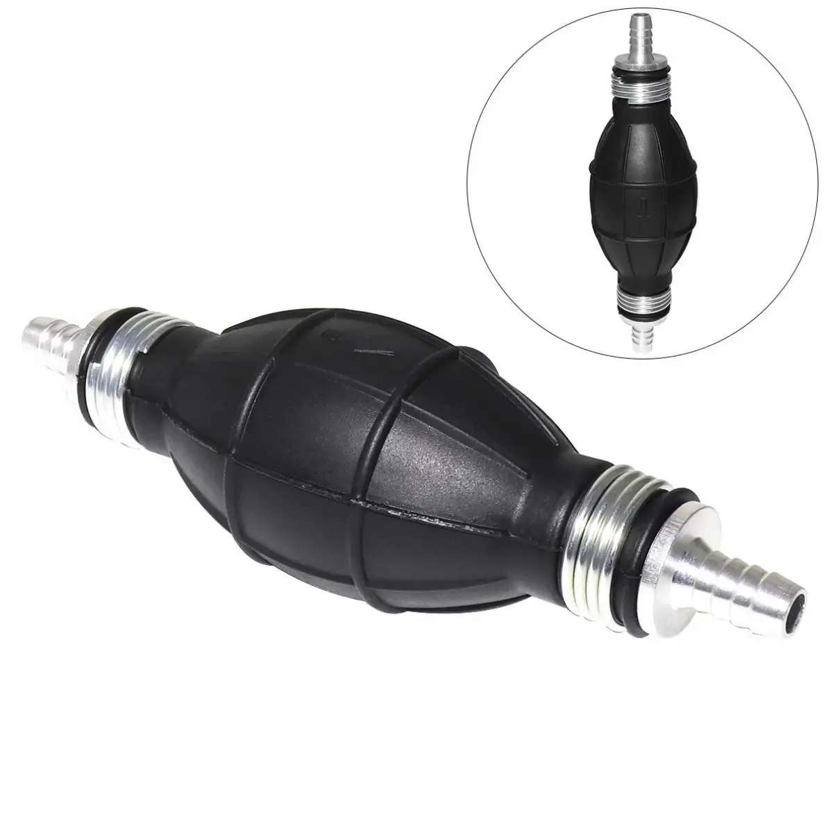 Универсальный Топливный насос 8 мм алюминиевый резиновый ручной масляный