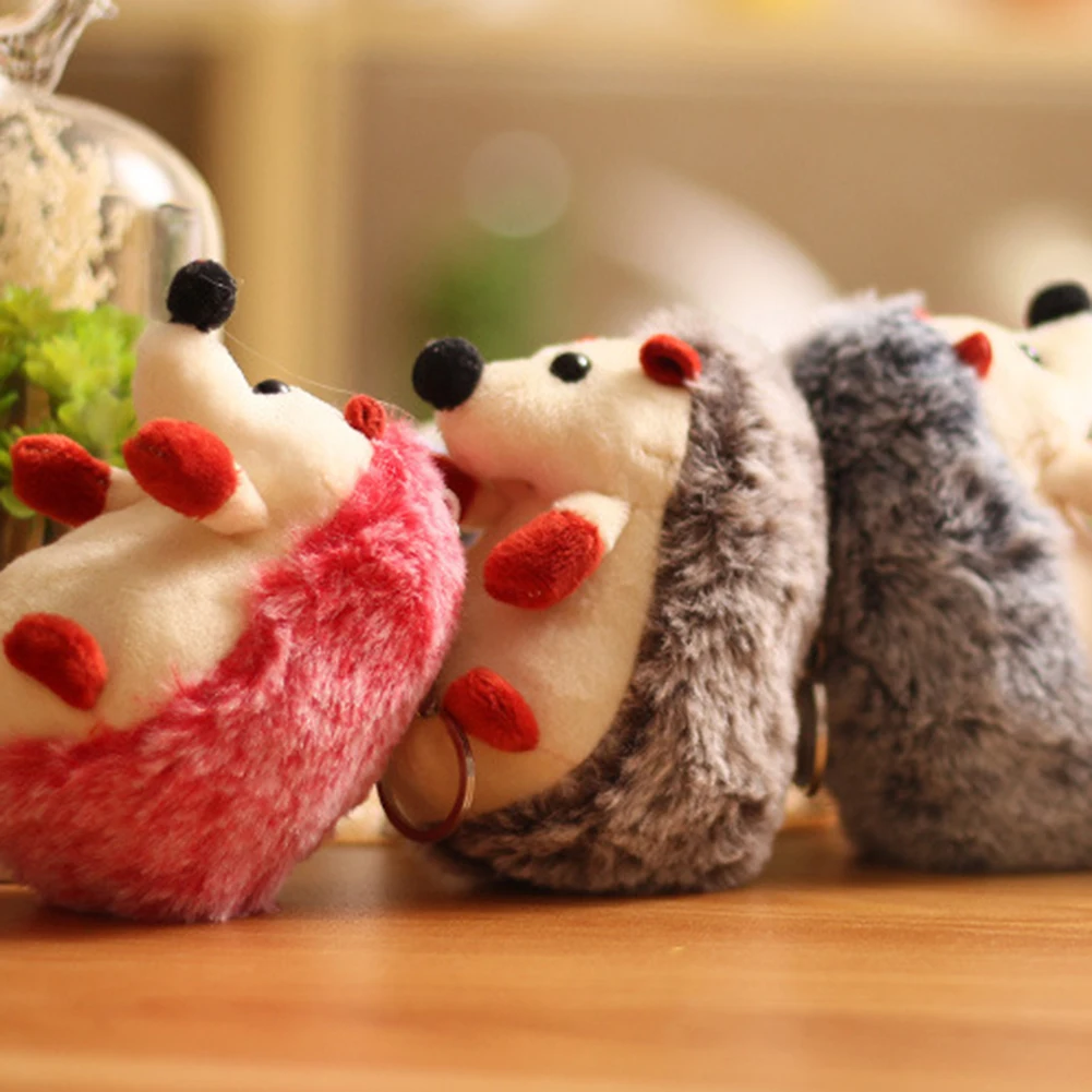 Милый плюшевый ежик животное чучела кукла кулон брелок кольцо украшение сумки |