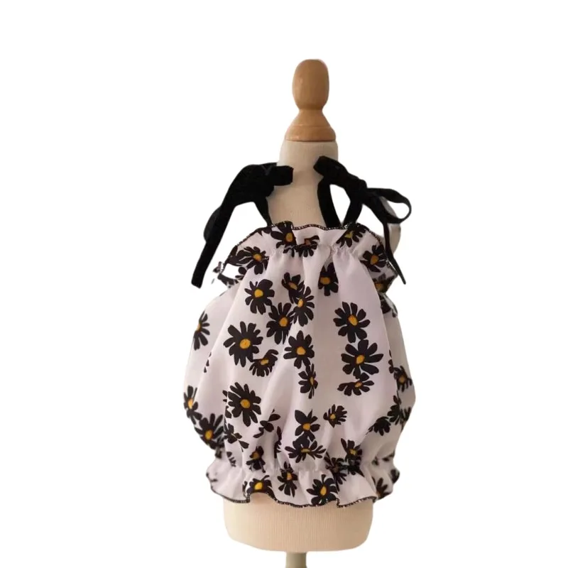 

Летняя одежда для домашних животных, одежда для йоркширского померанского пуделя, Бишон, шнауцер, мопс, валлийский корги, платье для француз...