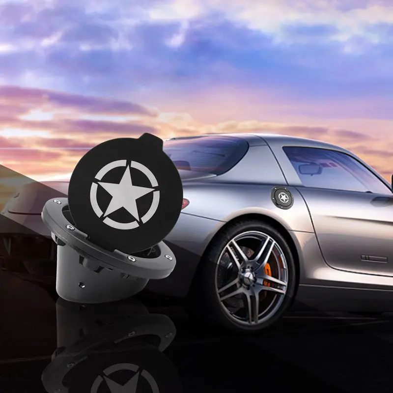 Gas Tank Cap Cover Fuel 4-Door 2-Door for 2007-2018 Jeep Wrangler Jk &amp Unlimited Car Accessories | Автомобили и мотоциклы