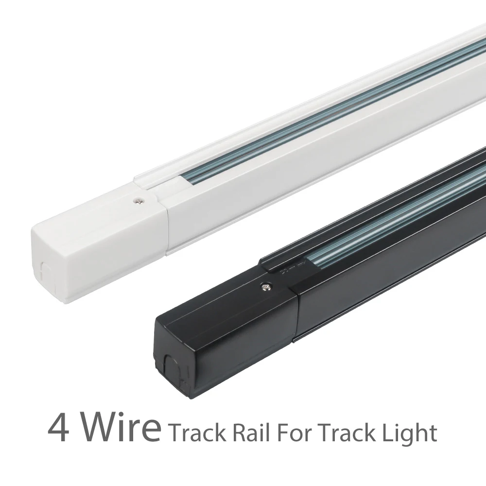 Трековый светильник ing Track Rail 1 м 3 фазы 4 провода световой сигнал цепи raill Глобальная система светодиодный Трековый Точечный светильник rail 10 шт./лот - Испускаемый цвет: Синий