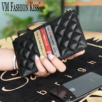 2021 new women wallets luxury brand designer purse genuine leather slim thin wallet and purses sheepskin female mobile wallet