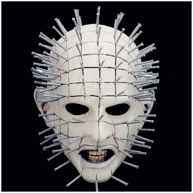 Маска Из Латекса Hellraiser Pinhead MEZCO Three Zero страшная маска на Хэллоуин костюм для