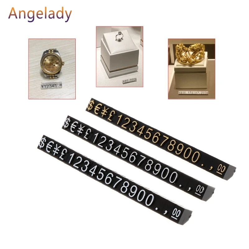 Ценник для магазина ювелирных изделий дисплей Пентагон пластиковый номер