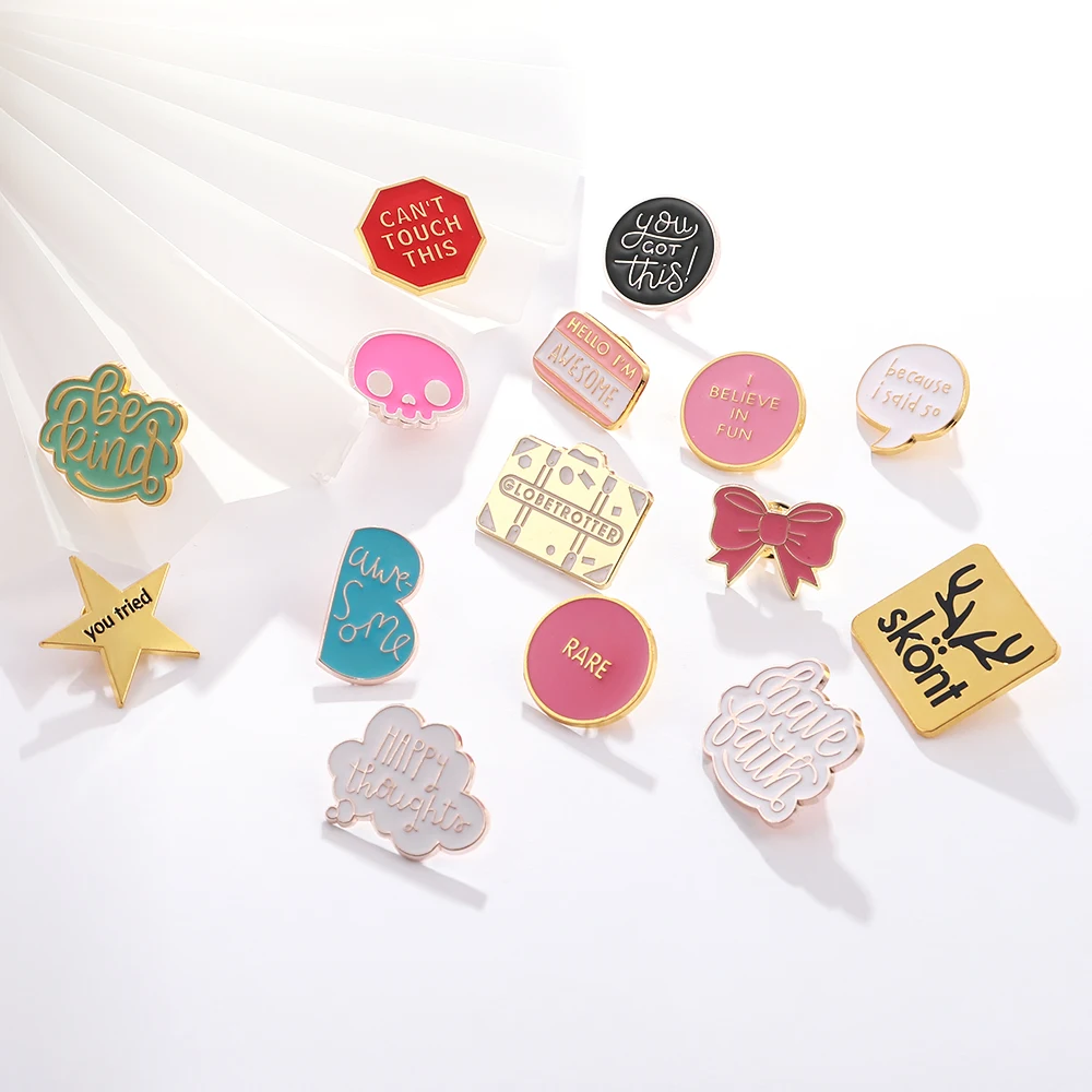 Оригинальные эмалированные броши ювелирные изделия лук в форме звезды круглая