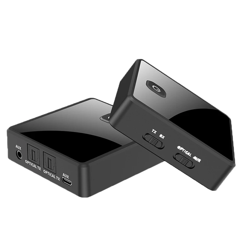 

2 in 1 Bluetooth 5.0 o Transmitter Receiver TV Speaker 3.5mm AUX Optical o Adapter Wireless Transmitter Receiver