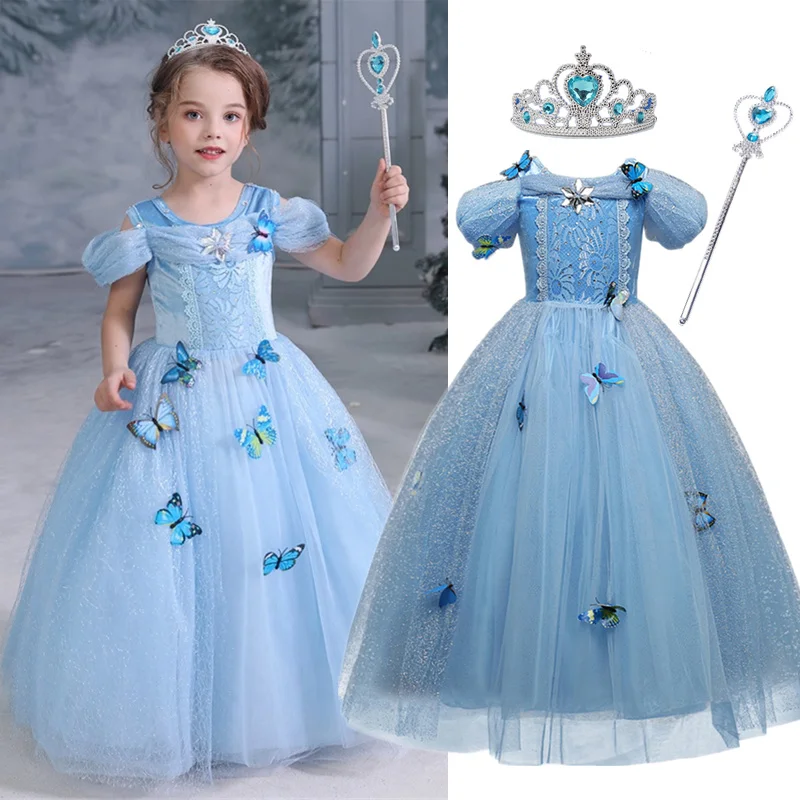 Платье принцессы на Хэллоуин для девочек детский Карнавальный костюм косплея