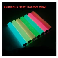 30cm x 5m soccer numbers glow in the dark film luminous heat transfer vinyl iron on t shirt lithographic luminous film for cloth