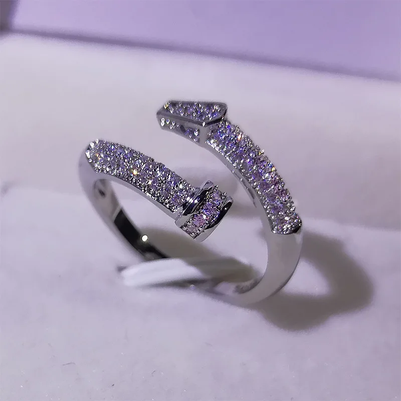 

The Same Brand Classic Nail Ring Ring Set Inlaid Zircon Jewelry Gift Mens Rings Engagement Ring Wedding Rings Jewelry for Women