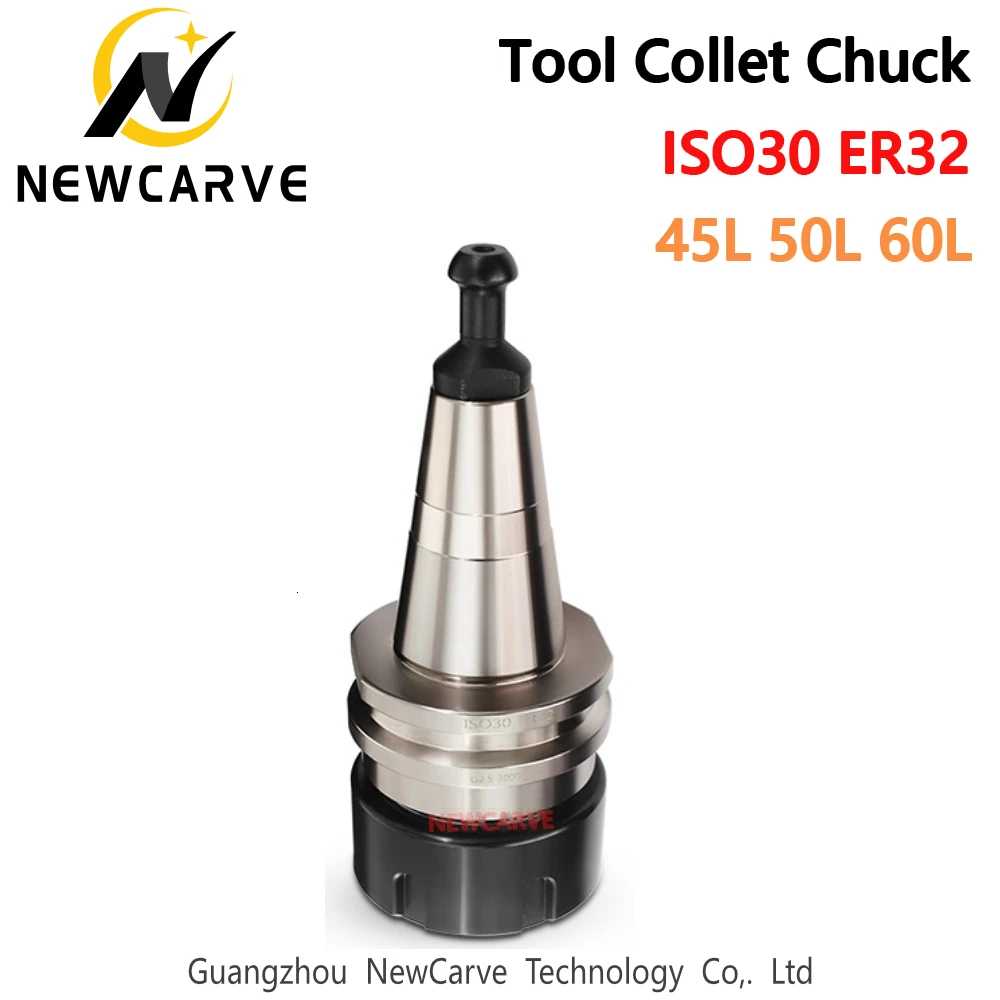 

ISO30 ER32 45L 50L 60L Balance Collet Chuck G2.5 30000RPM CNC Tool Holder Stainless Steel With Pull Stud Milling Lathe NEWCARVE