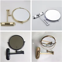 wzly bathroom mirrors antiquechrome 360 rotate round mirrors makeup mirror 3x magnifying mirror folding shave 8 inches mirrors
