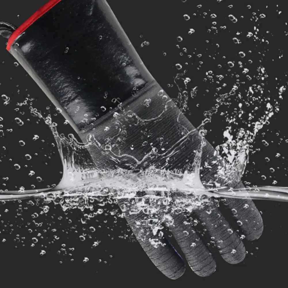 

1 Pair BBQ Grill Heat Resistant Cooking Glove Oil-proof Neoprene Glove