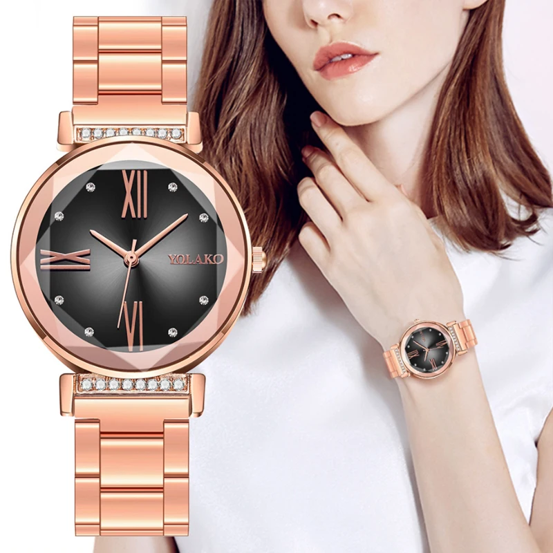 Часы наручные женские кварцевые аналоговые модные роскошные классические с