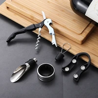 wine corkscrew set multifunctional needle type five piece stainless steel wine opener corkscrew wine set