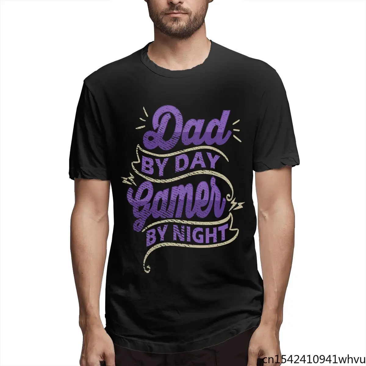 

To My Dad Fashion New 3D Printing Lycra Tee Tops Summer Hot Sale Short-sleeved Round Neck Men T-shirt Casual O-neck Size M-5XL