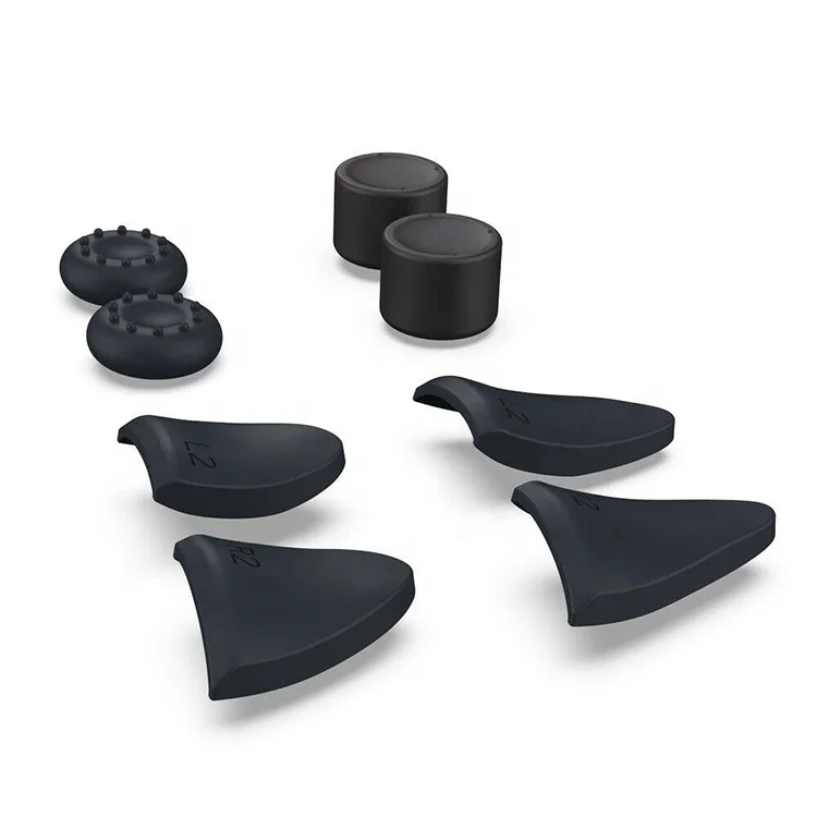 

8in1 Thumb Stick Grip Joystick Cover L2 R2 Button Trigger Extenders For PS5 Controller