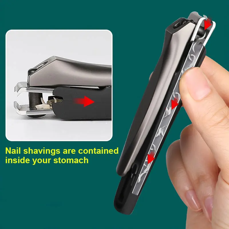 

Foldable Portable Stainless Steel Nail Toe Cutter Trimmer Scissor Anti-nail Splash Bevel Cut Design Manicure Pedicure Tools