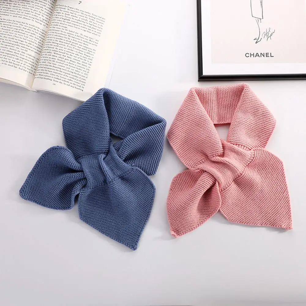 

Милые вязаные теплые шали с бантом, шарф рыбий хвост, элегантный корейский стиль, для женщин и девушек, винтажные шарфы с запахом