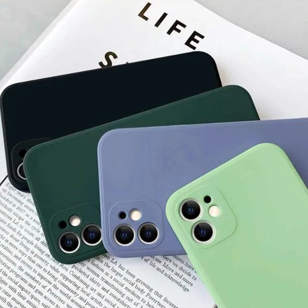 Жидкий силиконовый чехол для телефона Apple iPhone X XR XS 11 Pro Max 8 7 6S 6 Plus Чехол i 7plus 8plus SE 2