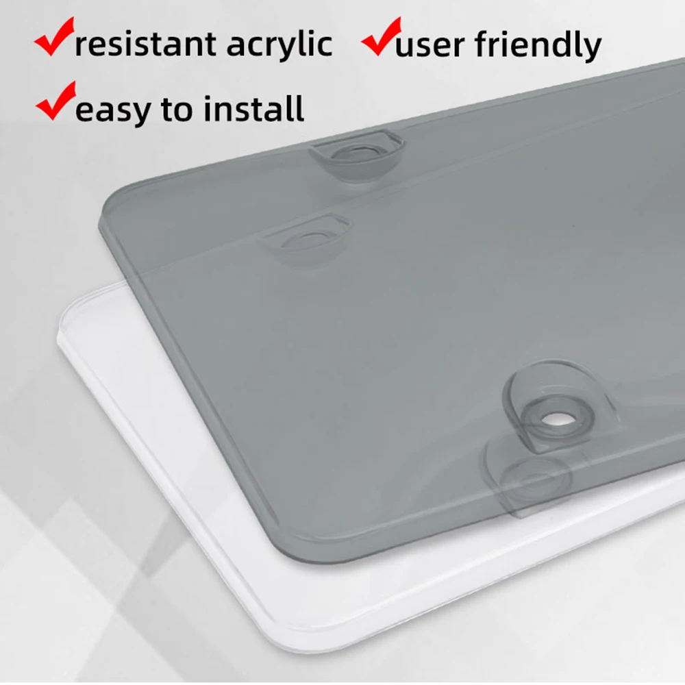 Рамка тонировка номерного знака крышка Копченый прозрачный экран пузырьковая