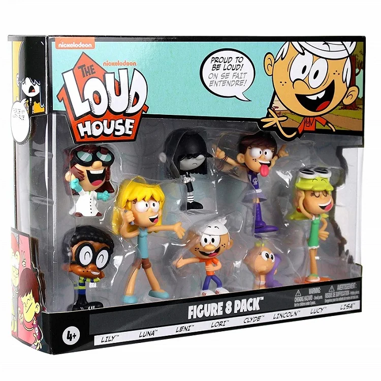 Loud House Action Figure toys 8 pieces/set Lincoln Clyde Lori Lily Leni Lucy Lisa Luna Figure Toys for Children christmas gift