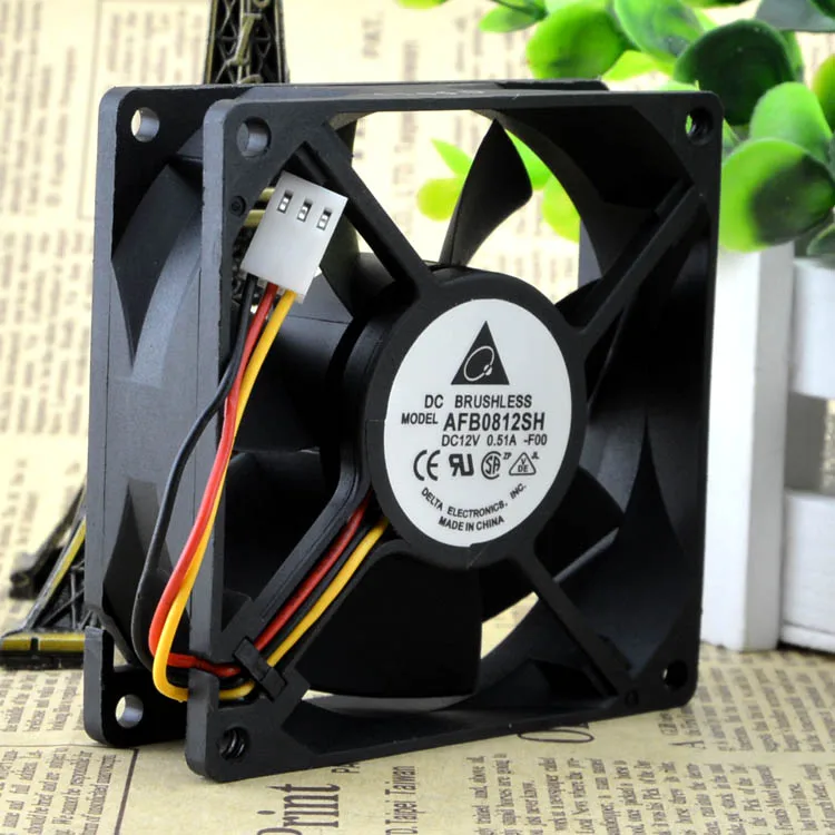 Original For for delta AFB0812SH -F00 8025 80mm 8cm DC 12V 0.51A speed computer case cpu server inverter fans axial cooler | Компьютеры и