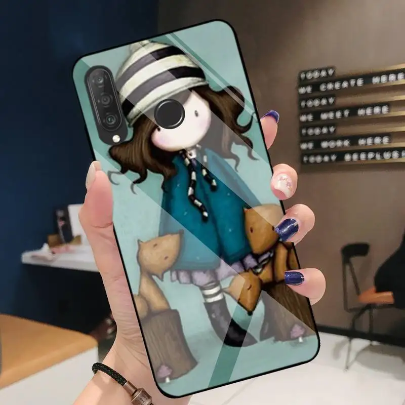 

Cartoon Girl Santoro Gorjuss Coque Shell Phone Case For Huawei P20pro 30lite Mate 9 10lite 20pro Honor 7A 8X 9 Tempered Glass