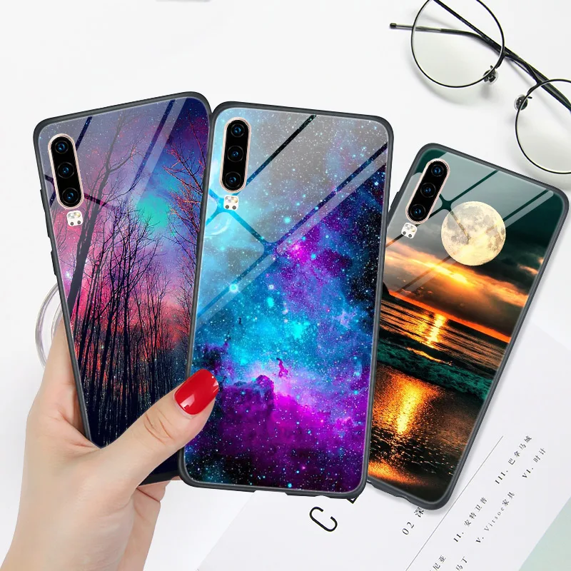 Жесткий чехол из поликарбоната для Huawei Y5 2019 со звездным небом телефона Lite 2018 Y6 Prime