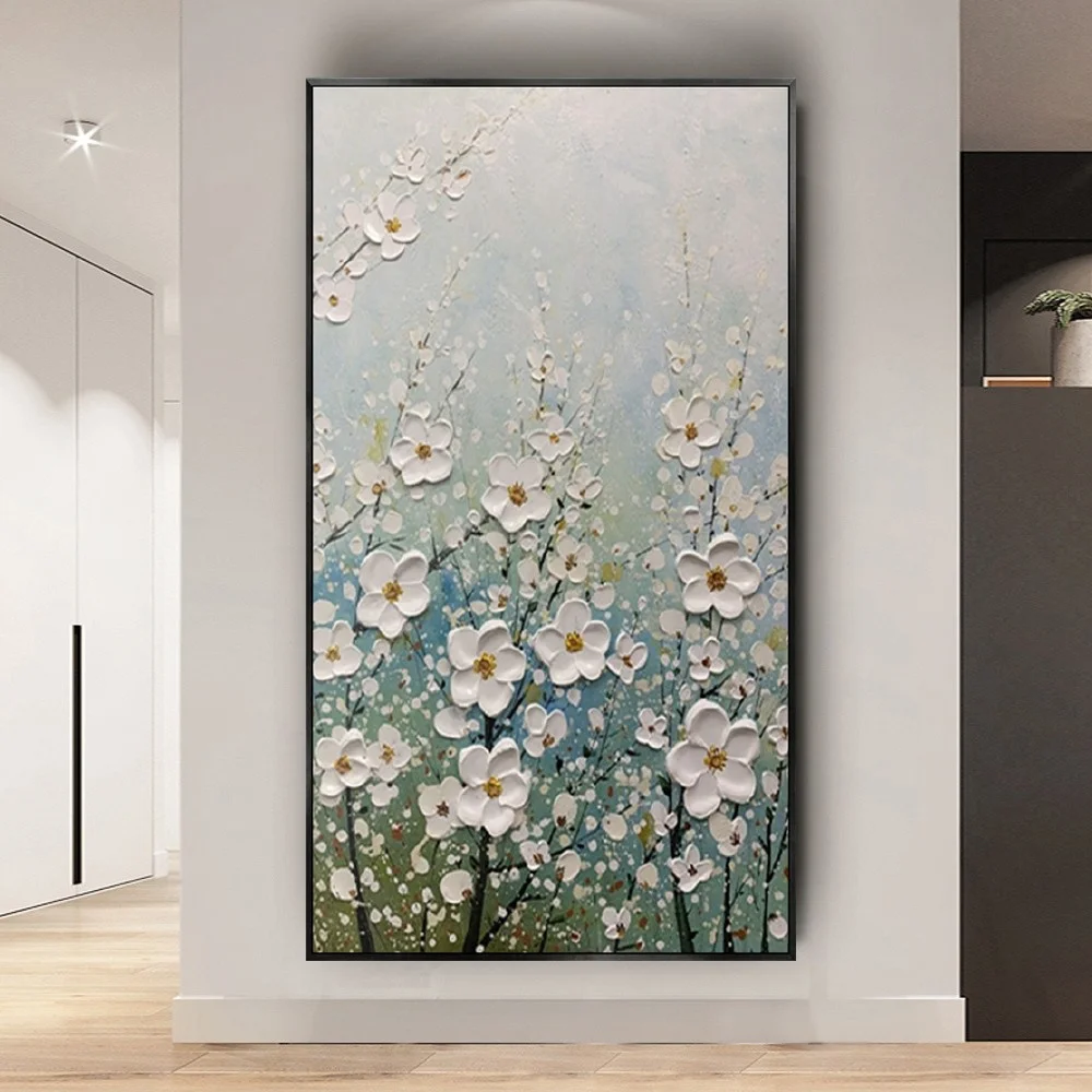 

Handmade oil Painting Colors Wall Art salon canvas Painting Abstract Home Decor Canvas Flowers For Living Room Decor Art gift