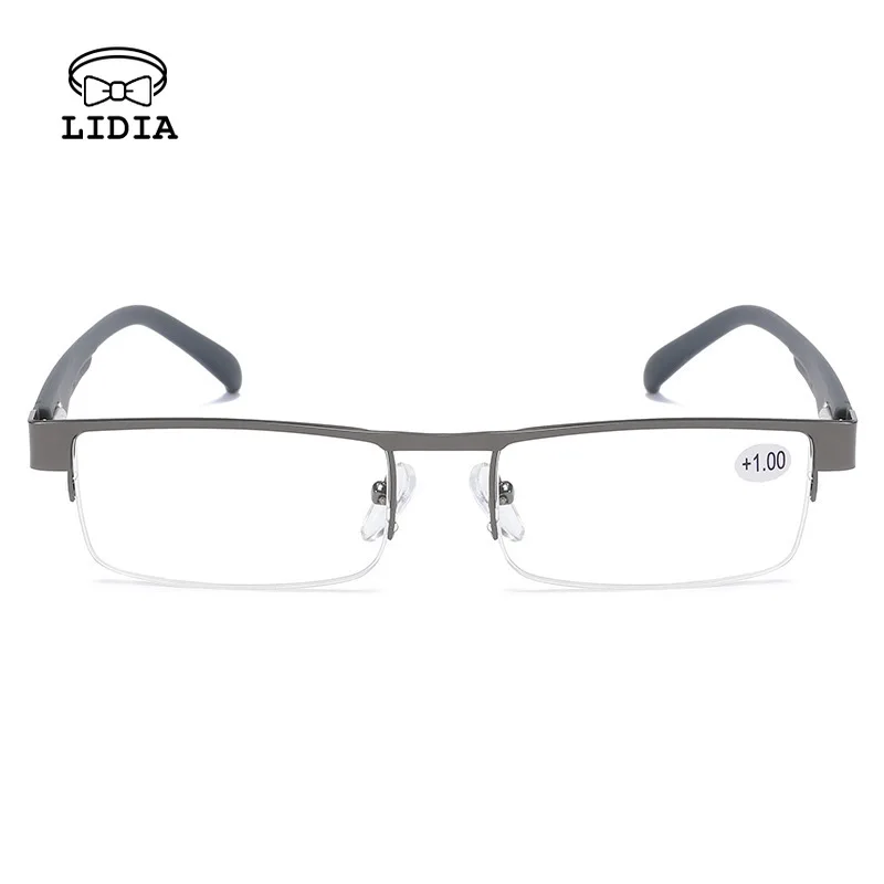 

Far Sight Half Frame Presbyopic Glasses Unisex Degree +1.0+1.5+2.0+2.5+3.0+3.5+4.0 for The Elderly Business Computer Eyewear