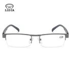 Очки для дальнего зрения в полуоправе, пресбиопические очки унисекс с диоптриями + 1,0 + 1,5 + 2,0 + 2,5 + 3,0 + 3,5 для пожилых людей, деловые компьютерные очки