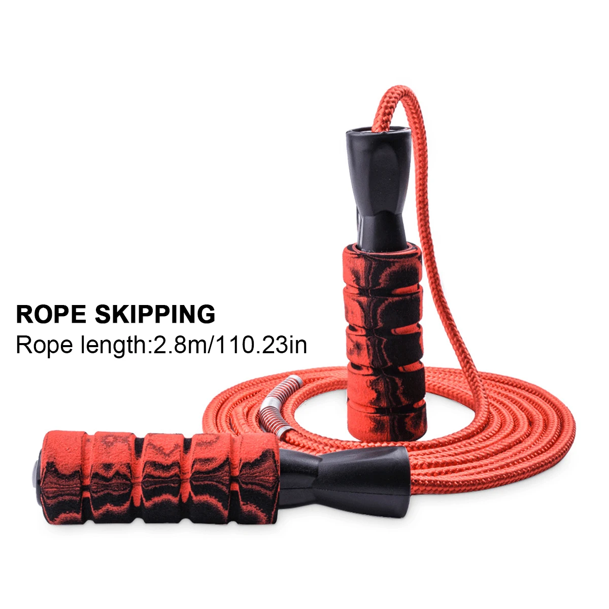 

Unisex Fitness Speed Jump Rope Crossfit Skipping Ropes with Tangle-Free Bearings Anti-Skid Foam Grip Gym Home Fitness Equipment