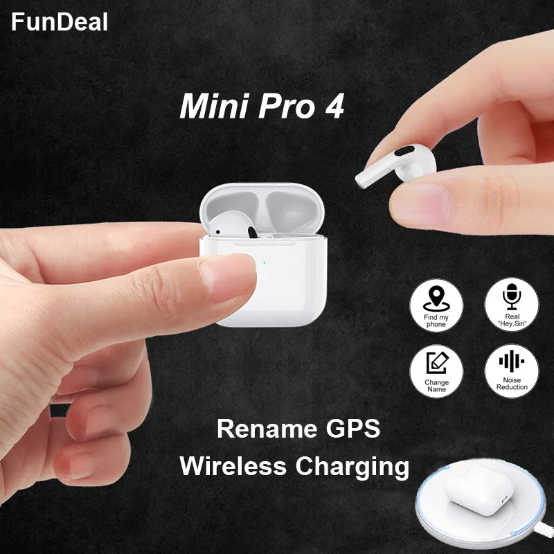 Mini Pro 4 наушники вкладыши TWS с Беспроводной Audifonos Bluetooth Наушники Hi Fi Игровые в ухо